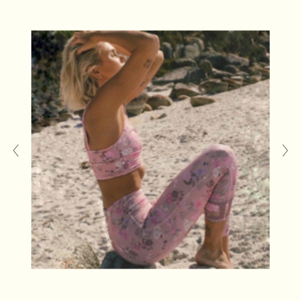 Spell floral leggings- pink